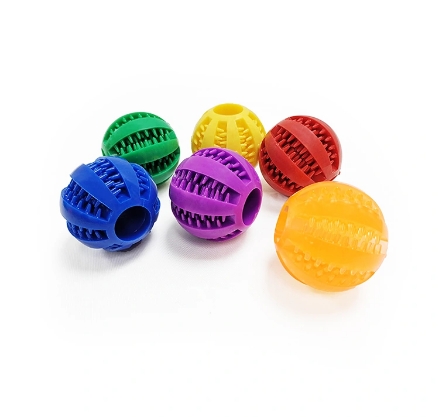 개 장난감 tpr treat ball : 탄력, 힘든, 치료가 가득한 재미있는 재미